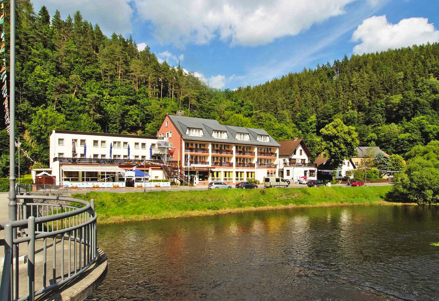 Hotel am Schlossberg in Ziegenrück an der Saale, Außenansicht