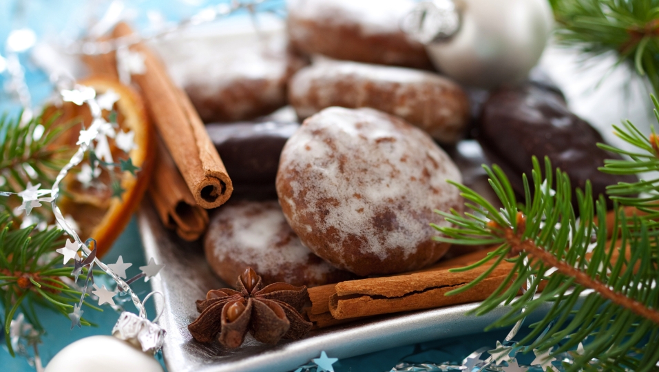 Leckerer Lebkuchen zu Weihnachten