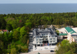Hotel Cristal Spa in Dzwirzyno an der polnischen Ostsee, Luftaufnahme