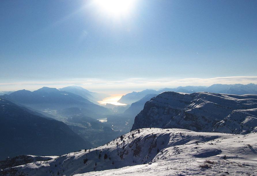 Im Winter genießen Sie die Schneelandschaft in Südtirol.