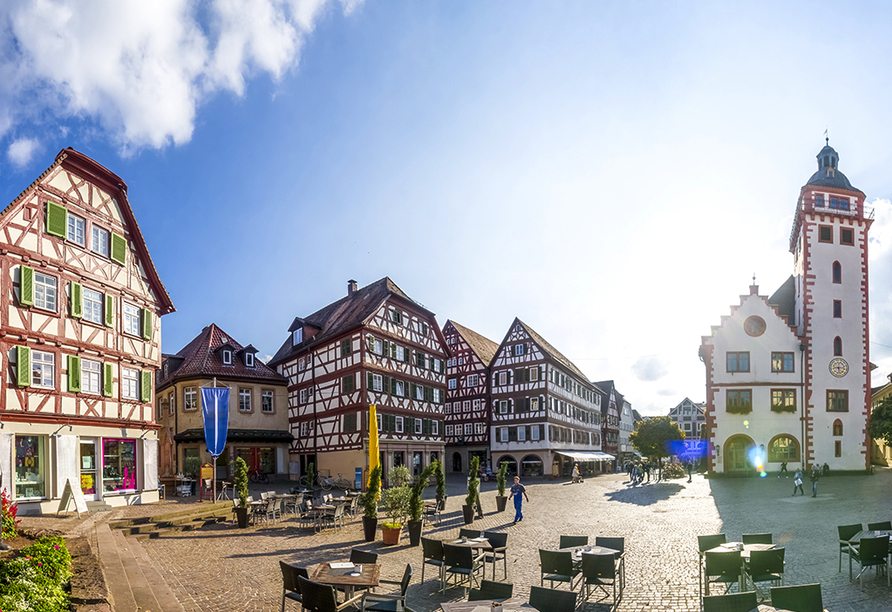 Mosbach – entdecken Sie den schönen Markplatz!