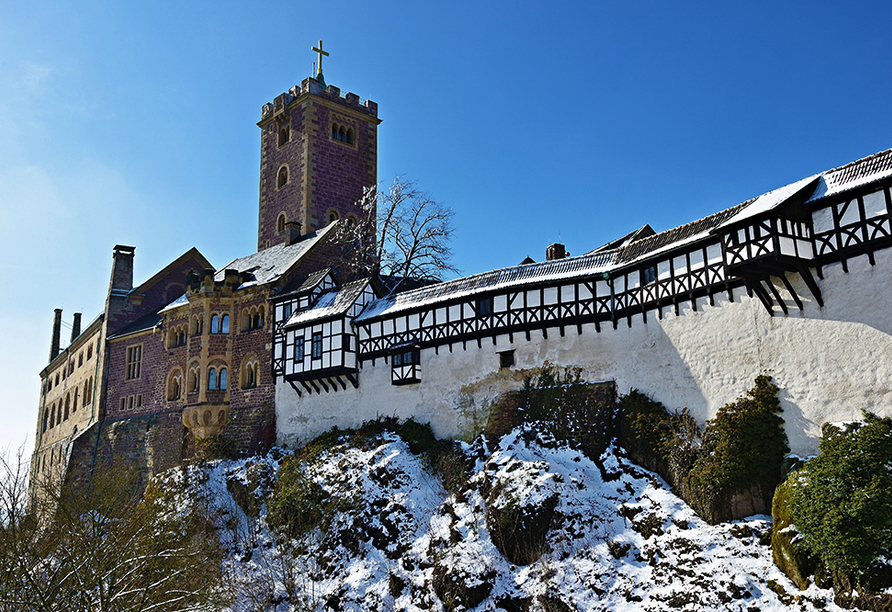 Die Wartburg sieht besonders im Winter romantisch aus.