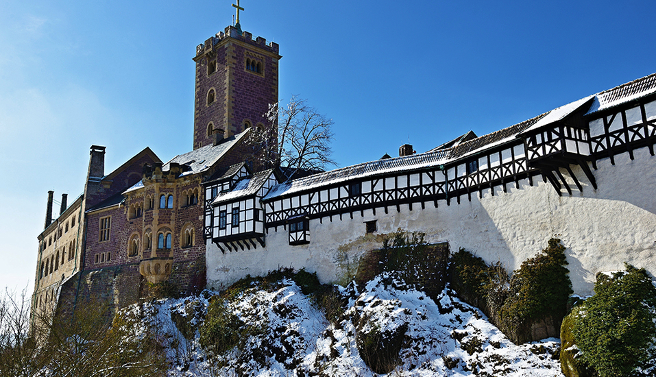 Die Wartburg sieht besonders im Winter romantisch aus.