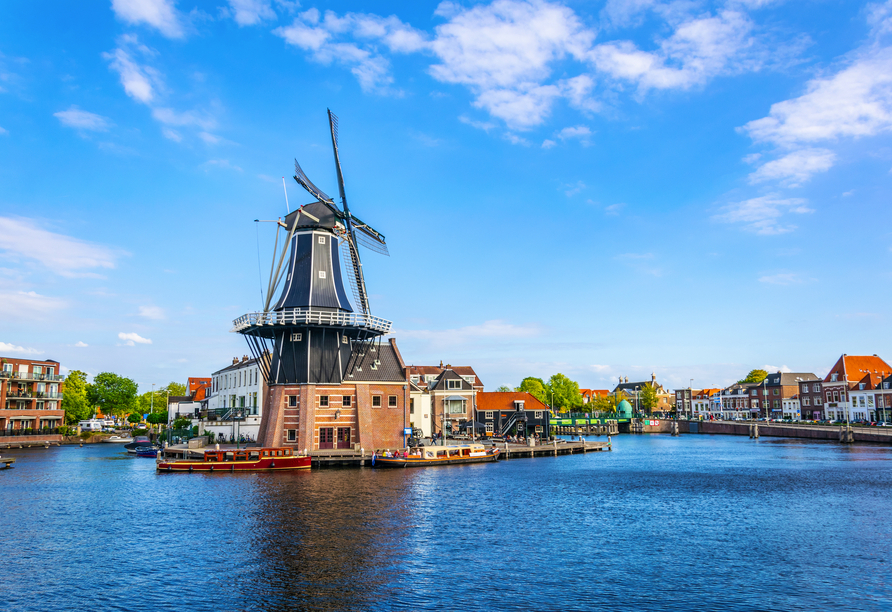 ARIELLE ROYAL, Haarlem In Haarlem gleiten Sie vorbei an der Windmühle von Adriaan.