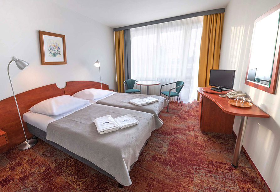 Beispiel eines Doppelzimmers im Hotel Kurhaus Bryza
