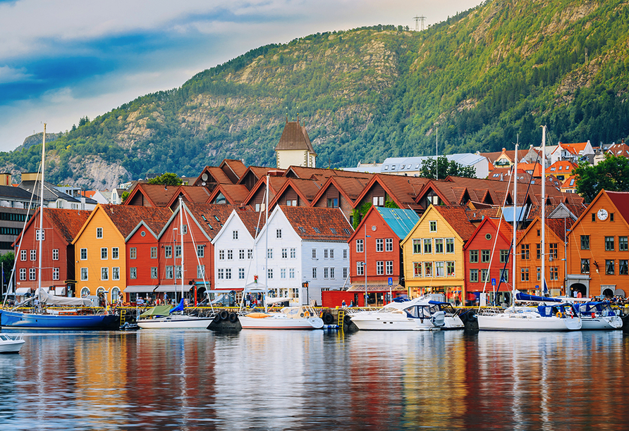 Bergen wird auch als Tor zu den Fjorden bezeichnet.