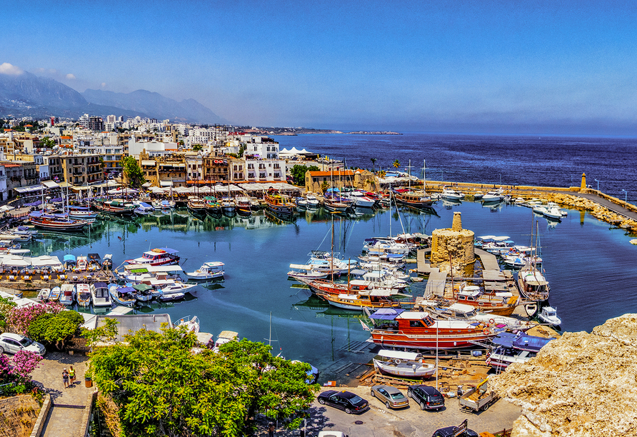 Der malerische Hafen von Kyrenia.