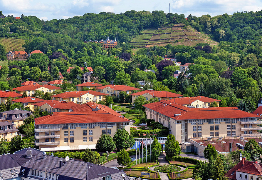Ihr Radisson Blu Park Hotel & Conference Centre Dresden Radebeul begrüßt Sie in herrlicher Lage.