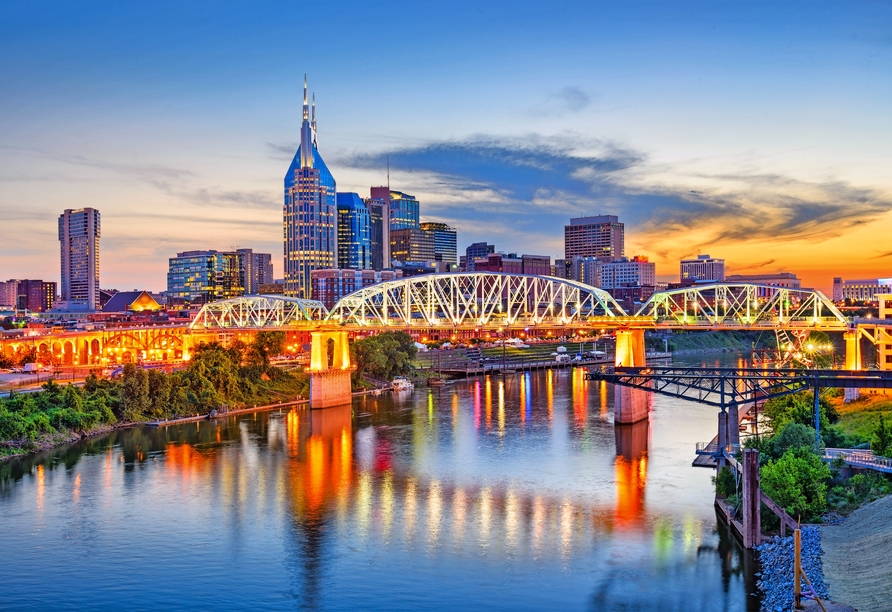Die Rundreise bringt Sie nach Nashville in Tennessee, die Hauptstadt der Country-Musik.