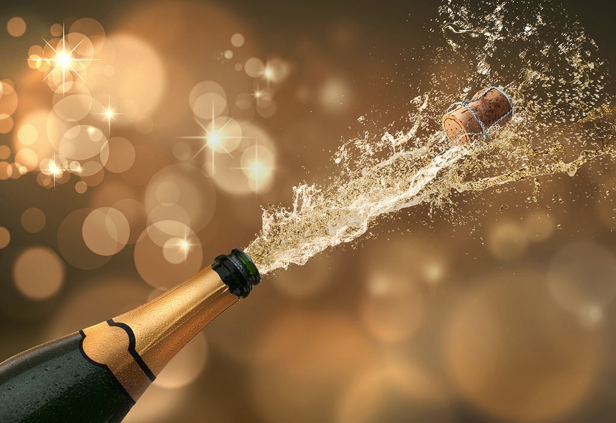 Freuen Sie sich auf die Silvesterfeier.