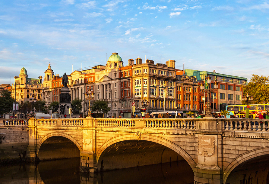 Freuen Sie sich auf die traumhafte Hauptstadt Irlands, Dublin. 