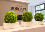 Rezeption des Hotels Borgata