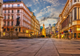 Graben – eine der bekanntesten Straßen im Zentrum der Wiener Altstadt
