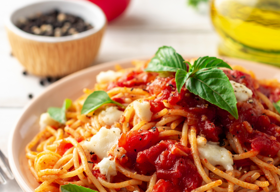 Italien ist bekannt für köstliche Pasta.