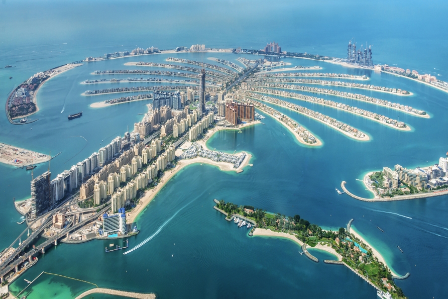 Eine Fahrt zur künstlichen Insel Palm Jumeirah ist im Ausflug inbegriffen.