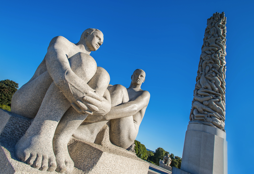 Ein besonderes Highlight ist der Skulpturenpark Vigelandsanlegget in Oslo.