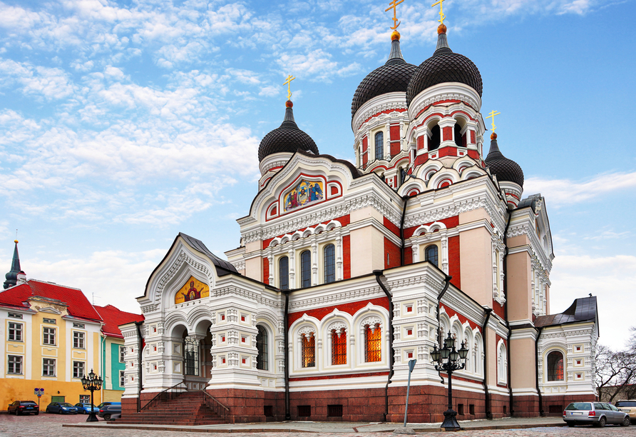 Auch die Alexander-Newski-Kathedrale in Tallinn werden Sie zum Abschluss Ihrer Reise sehen.