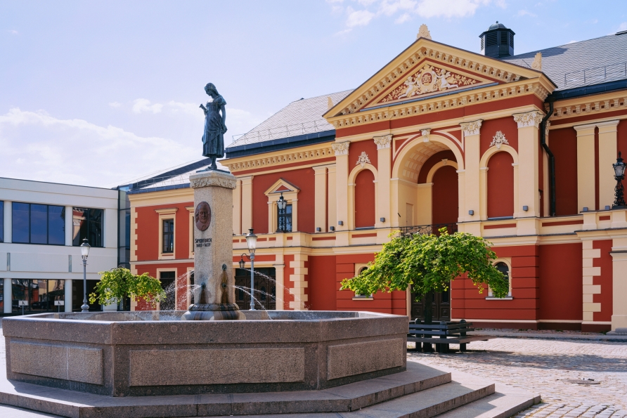 Theater in der Altstadt von Klaipėda in Litauen