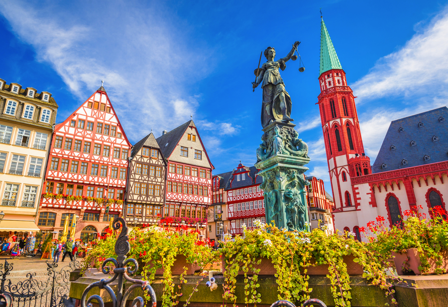 Spazieren Sie durch die historische Frankfurter Altstadt.