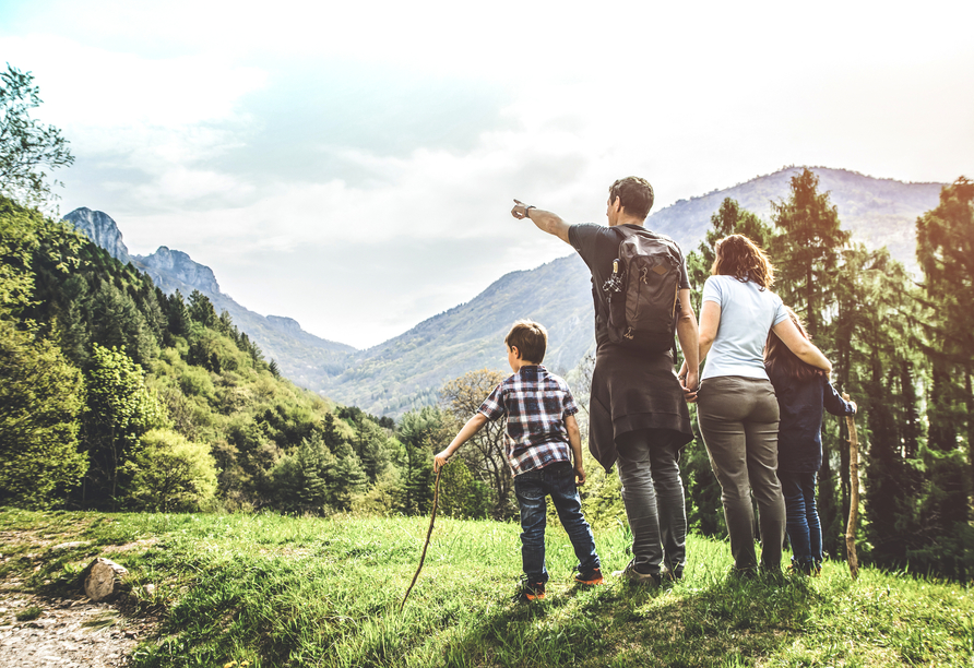 Die Umgebung bietet zahlreiche Wandermöglichkeiten.