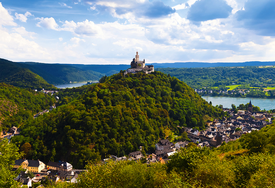 Die Marksburg von Braubach am Rhein