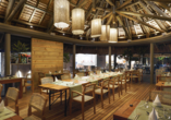 Das Restaurant Le Cap verwöhnt seine Gäste mit regionalen und internationalen Gerichten.