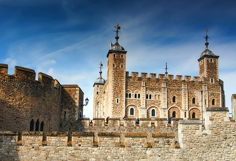 Der Tower of London ist eine der berühmtesten Festungen der Welt und bereits seit 1988 Teil des UNESCO-Weltkulturerbes.