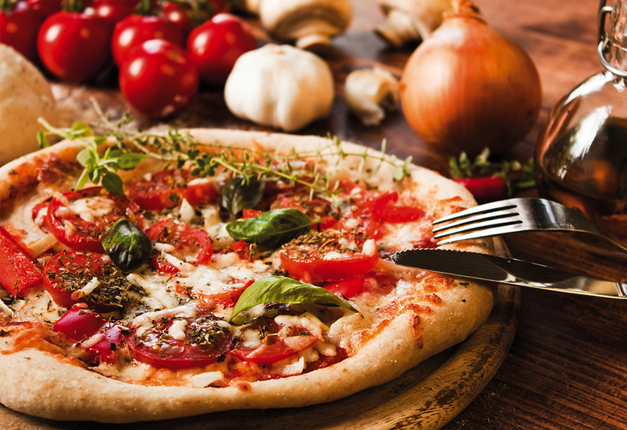 Wenn man in Italien ist, darf eine leckere Pizza natürlich nicht fehlen!