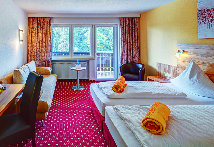 Hotel Christel in Heimbuchenthal, Zimmerbeispiel