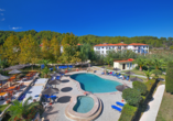 Hotel Chrousso Village, Außenpool Luftaufnahme