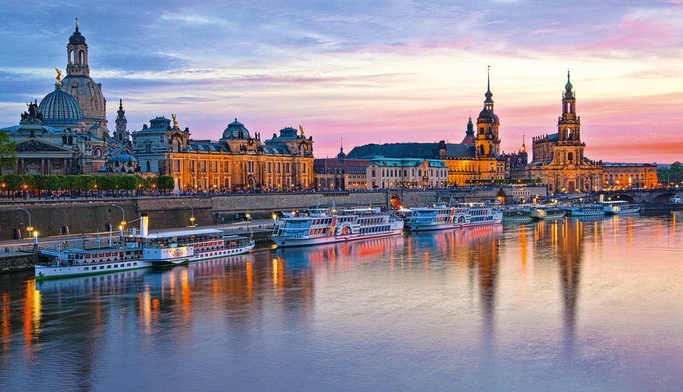 Bewundern Sie die schöne Skyline von Dresden!