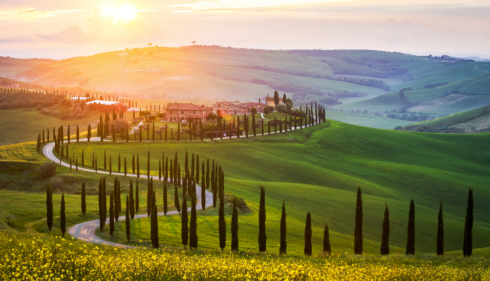 Die Toskana wird Sie mit ihren wunderschönen Szenerien beeindrucken.