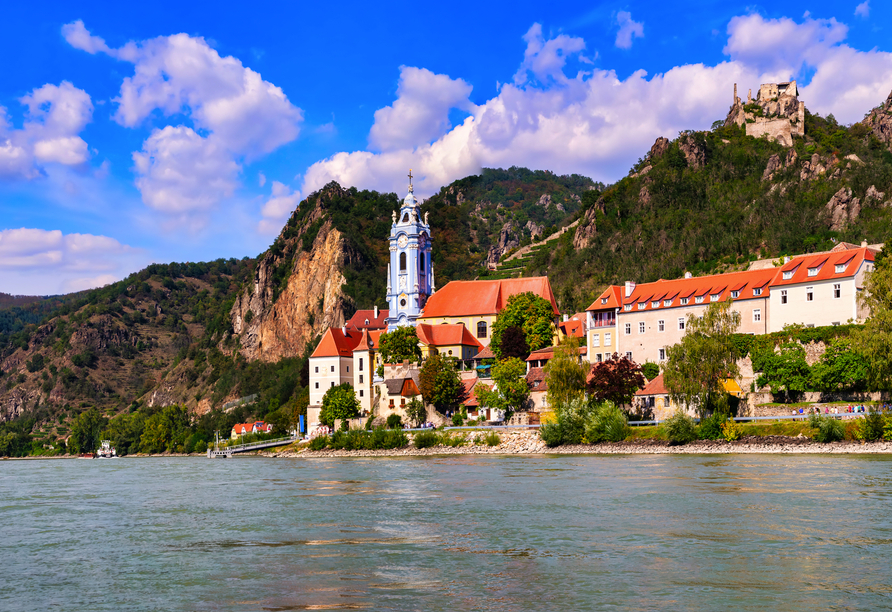 Dürnstein an der Donau im malerischen Tal der Wachau