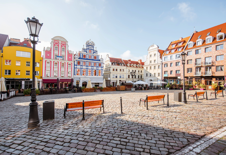 Stettin verzaubert mit einer historischen Altstadt.