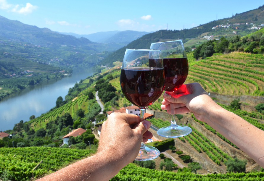 Das malerische Douro-Tal im Norden Portugals ist exklusives Herkunftsgebiet des beliebten Portweins. 