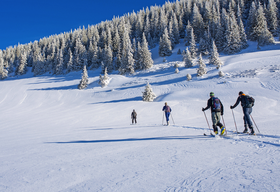 Im Winter locken die Skigebiete der Umgebung.