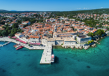 Hotel Hedera in Rabac in Kroatien, Stadt Krk