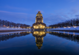 Das Völkerschlachtdenkmal in Leipzig ist auch im Winter ein spannendes Ausflugsziel.