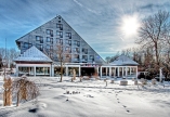 Krakonoš, Marienbad, Tschechien, Außenansicht im Winter