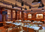 Im modern-rustikal eingerichteten Restaurant genießen Sie die fabelhafte Küche des Hotels Brauhaus zum Löwen.