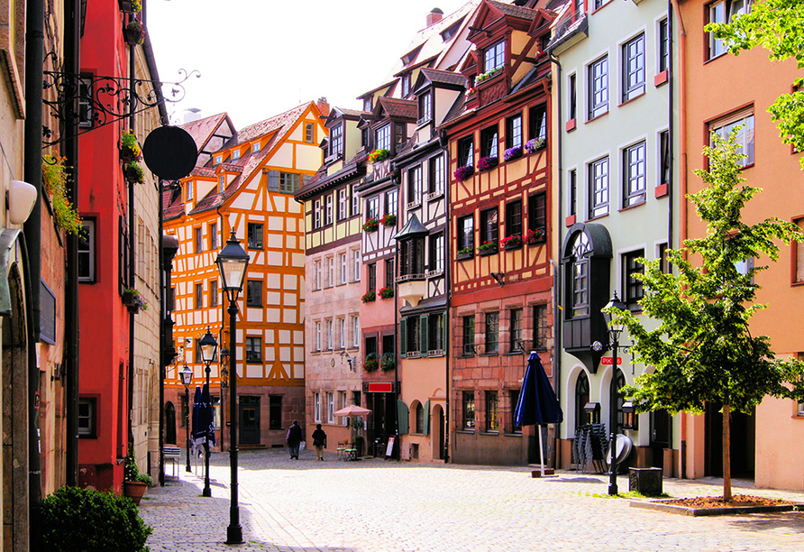 Entdecken Sie die zahlreichen historischen Sehenswürdigkeiten in der schönen Nürnberger Altstadt.
