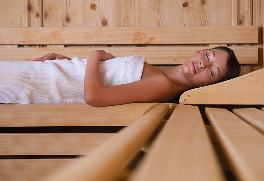In der Sauna an Bord von DCS Amethyst 2 können Sie zur Ruhe kommen.