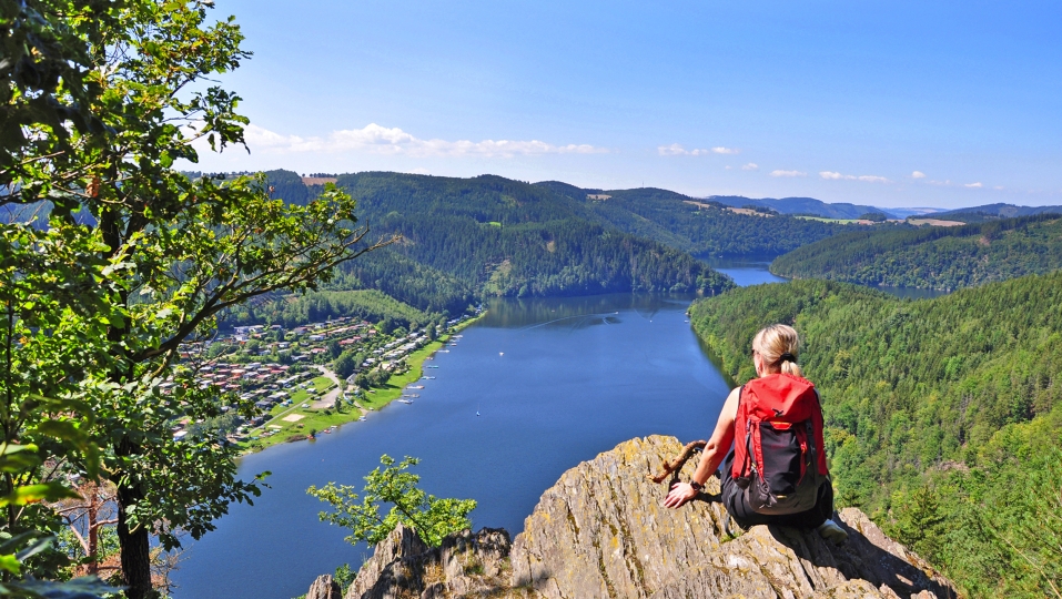 Genießen auch Sie den einmaligen Ausblick auf die Saale!