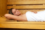 Erholung finden Sie in der Sauna.