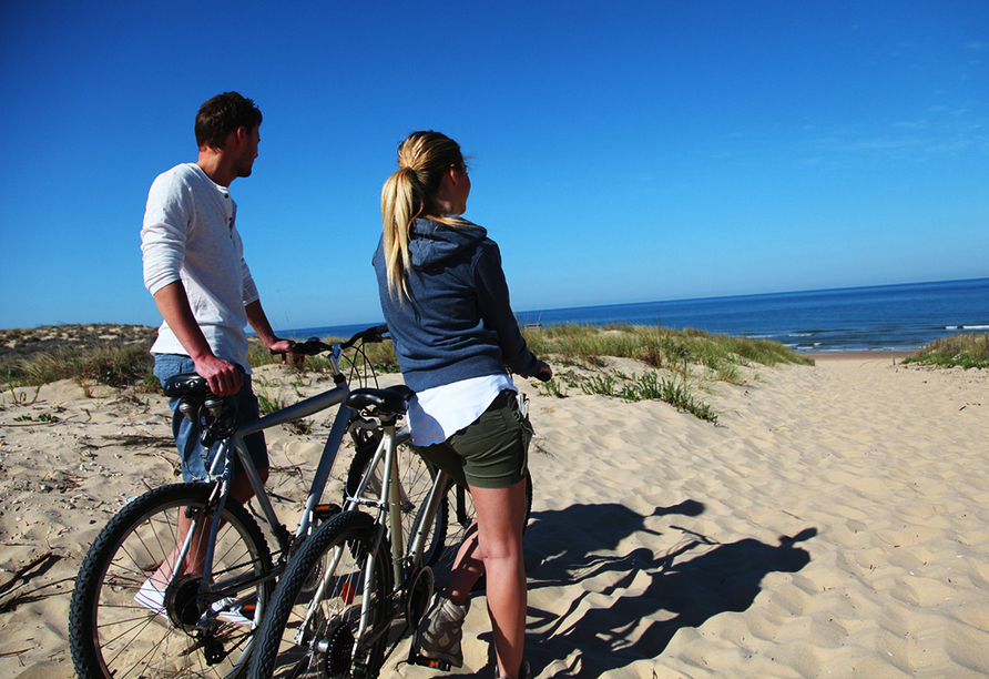 Die Gegend rund um Den Haag eignet sich für ausgiebige Fahrradtouren am Meer.