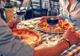 Stärken Sie sich zwischendurch in einem italienischen Restaurant.