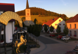 Hotel Gasthof zum Rössle in Hüfingen-Fürstenberg, Ausblick am Abend