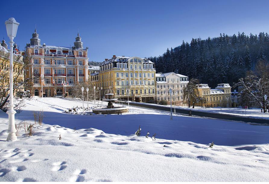 Die Stadt Marienbad begeistert mit atemberaubender Architektur.