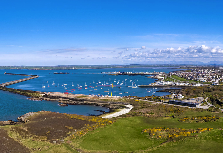 Reisetermin 18.06.27: Holyhead liegt im Norden von Wales.