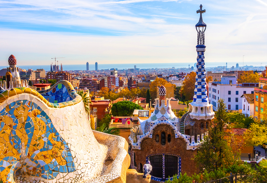 Der Park Güell ist eines der Meisterwerke von Architekt Gaudí in Barcelona und gehört seit 1984 zum Weltkulturerbe.